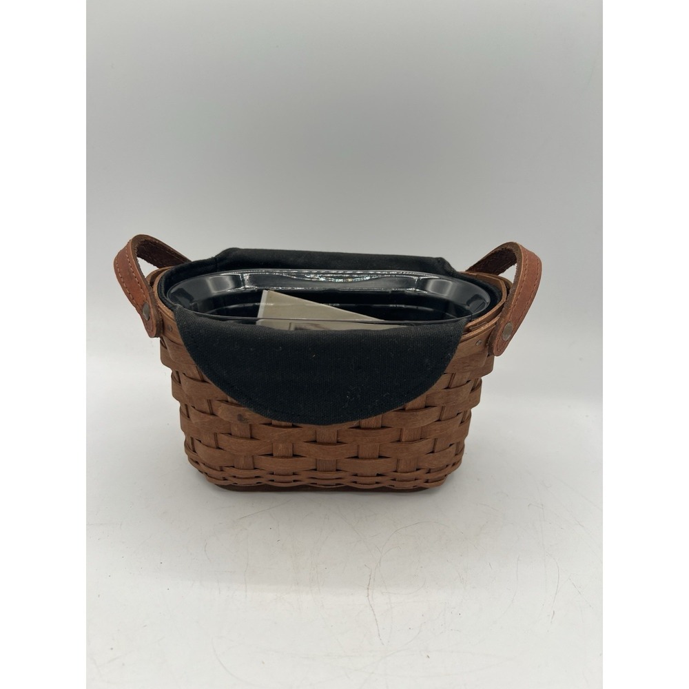 🧺 Longaberger 2006 Journal Basket Combo–Leather Handles, Liner & Protector–USA